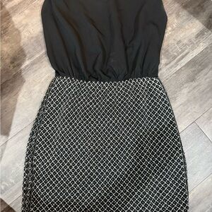 Guess Black and Silver Beaded Cocktail Dress